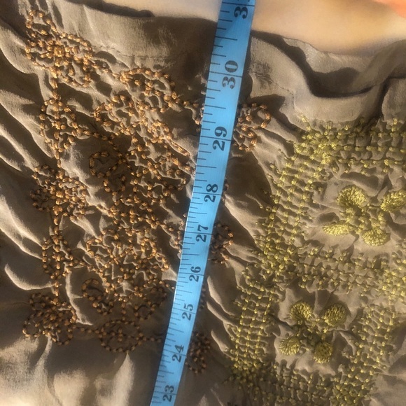 Johnny Was Biya silk grey Embroidered Tunic - Picture 15 of 15